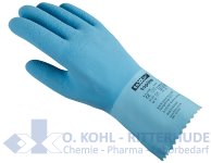 Chemiekalienschutzhandschuh, Latex, hellblau