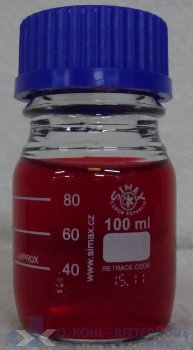 Laborflasche, Boro 3.3, mit Verschluß